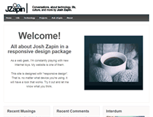Tablet Screenshot of jzapin.com